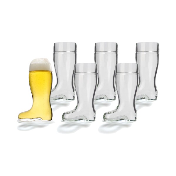 Stölzle Oberglas Stiefel Bierglas 0,25 l 6er Set