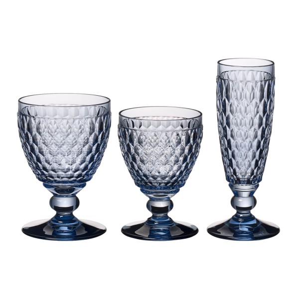 Villeroy & Boch Boston Coloured Wein- & Sektgläser 12er Set blau - DS