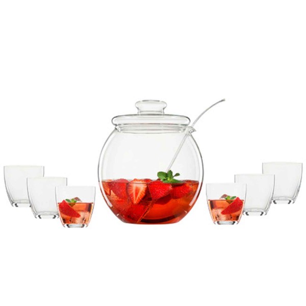 Bohemia Cristal LIBERA Bowle-Set 9-teilig