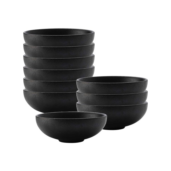 Maxwell & Williams Caviar Black Müslischale ø 15,5 cm 10er Set