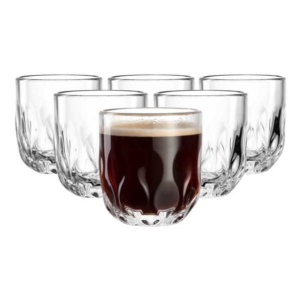 Leonardo GOCCE Kaffeeglas (3) 220 ml 6er Set