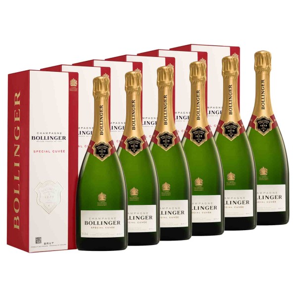 Bollinger Champagner 0,75l Special Cuvée Brut 6er Set