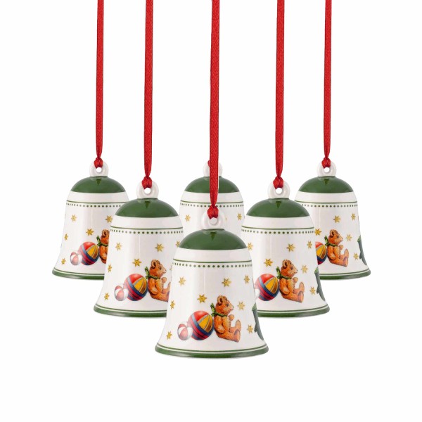 Villeroy & Boch My Christmas Tree Glocke Spielzeug ø 5,4 cm 6er Set - grün - DS