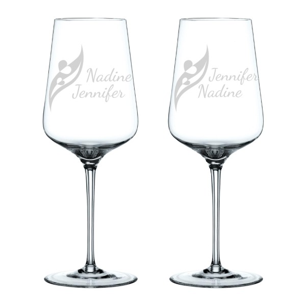 Nachtmann ViNova Weinglas 550 ml - Herz-Säule - 2er Set