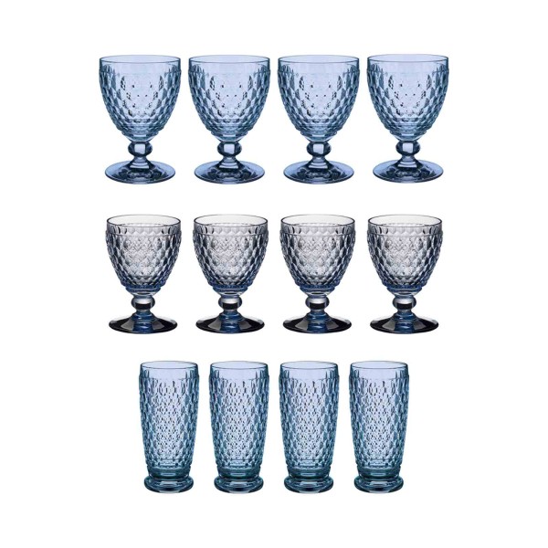 Villeroy & Boch Boston Coloured Wein- & Longdrinkgläser 12er Set blau - DS