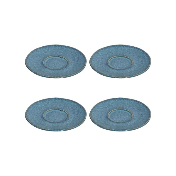 Leonardo MATERA Espressountertasse 11 cm blau 4er Set