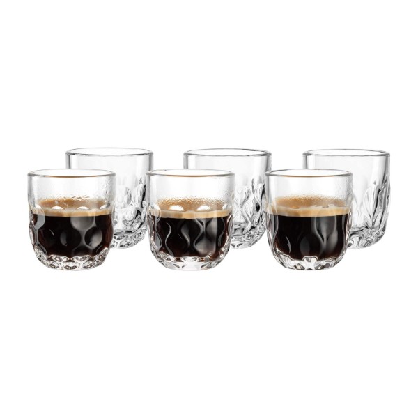 Leonardo GOCCE Espressoglas-Set (1/2/3) 60 ml 6-teilig