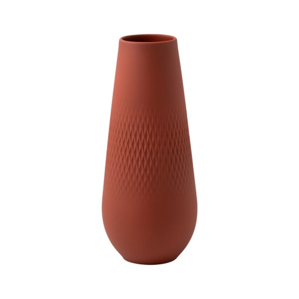 Villeroy & Boch Manufacture Collier Vase Carré 26 cm terre - A