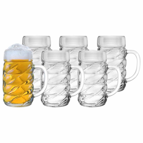 Stölzle Oberglas DIAMOND Maßkrug 1,0 l 6er Set