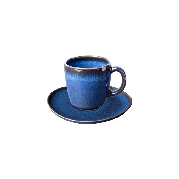 like. by Villeroy & Boch Lave bleu Kaffeetasse mit Untertasse 190 ml - DS