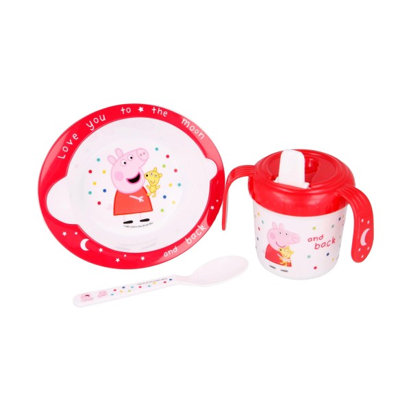 Stor Peppa Pig Babygeschirr Set 3-teilig - A