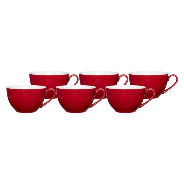 Ritzenhoff & Breker DOPPIO Kaffeetasse 200 ml rot 6er Set