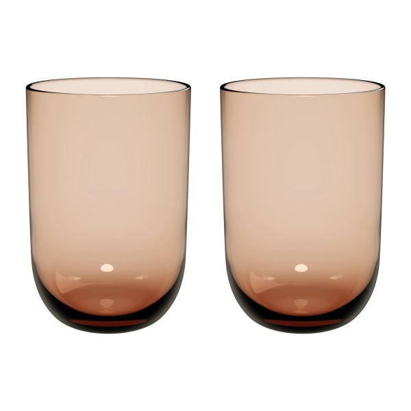 like. by Villeroy & Boch Like Glass Longdrinkbecher 385 ml 2er Set Clay - DS