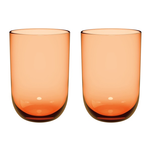 like. by Villeroy & Boch Like Glass Longdrinkbecher 385 ml 2er Set Apricot - DS