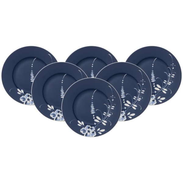 Villeroy & Boch Vieux Luxembourg Brindille Frühstücksteller Blau ø 21,6 cm 6er Set - DS - A