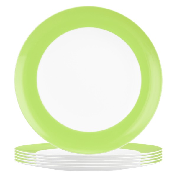Seltmann Weiden Liberty Pure Colors Speiseteller ø 27 cm 6er Set Lime Green - DS
