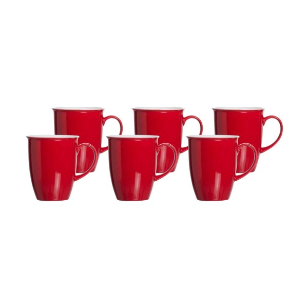 Ritzenhoff & Breker DOPPIO Kaffeebecher 320 ml rot 6er Set