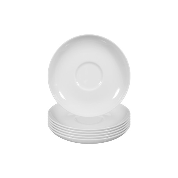 Seltmann Weiden Rondo/Liane Weiß Kombi-Untertasse ø 14,7 cm 6er Set - DS