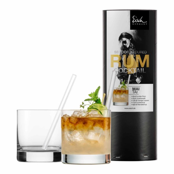 Eisch SECCO FLAVOURED Rum Cocktail 2er Set in Geschenkröhre - A