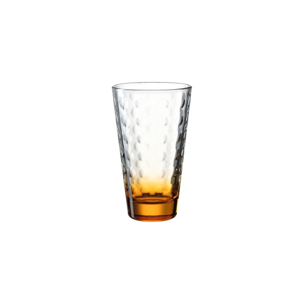 Leonardo OPTIC Trinkglas groß 300 ml orangener Boden