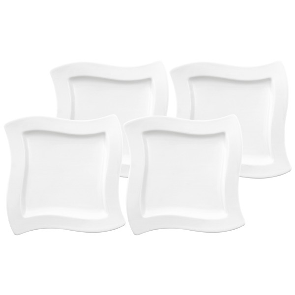 Villeroy & Boch NewWave Frühstücksteller quadratisch ø 24 cm 4er Set