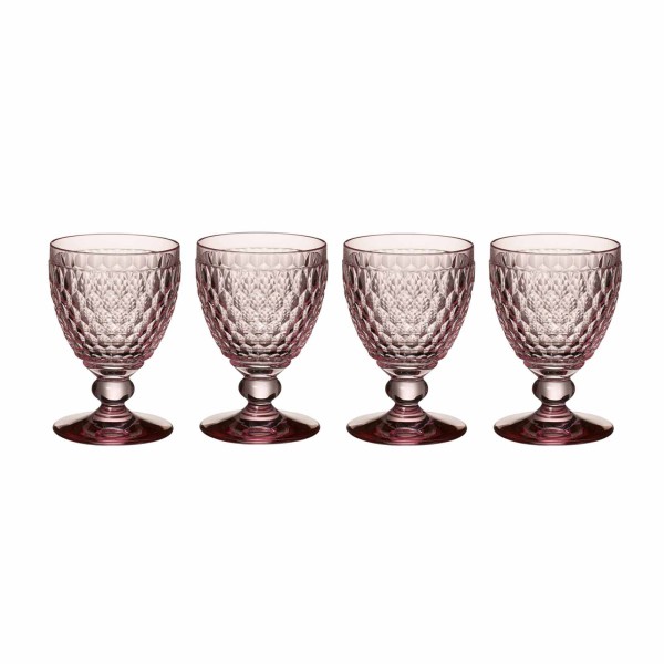 Villeroy & Boch Boston Coloured Rotweinglas 310 ml rosa 4er Set