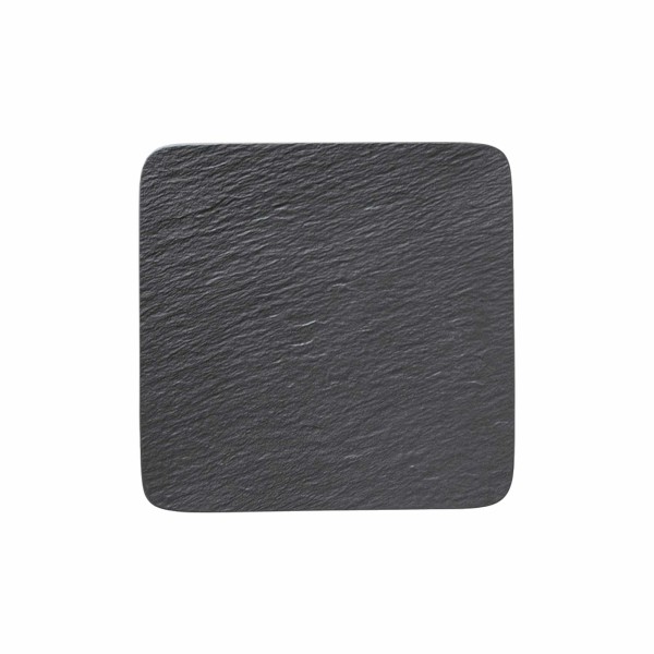 Villeroy & Boch Manufacture Rock Servierplatte quadratisch schwarz 32,5 cm - A