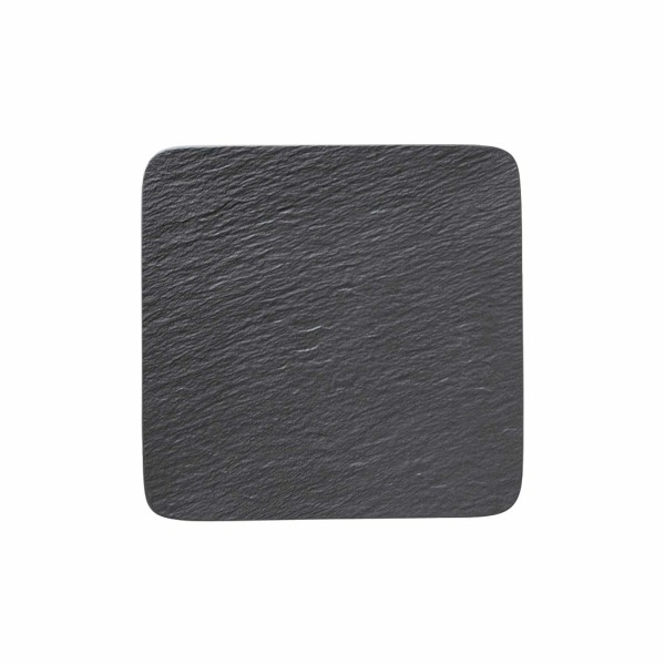 Villeroy & Boch Manufacture Rock Servierplatte quadratisch schwarz 32,5 cm - DS