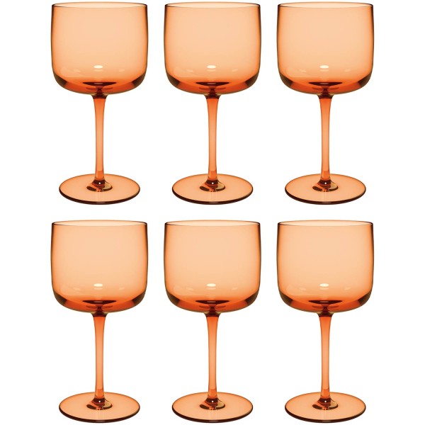 like. by Villeroy & Boch Like Glass Weinkelch 270 ml 6er Set Apricot - DS