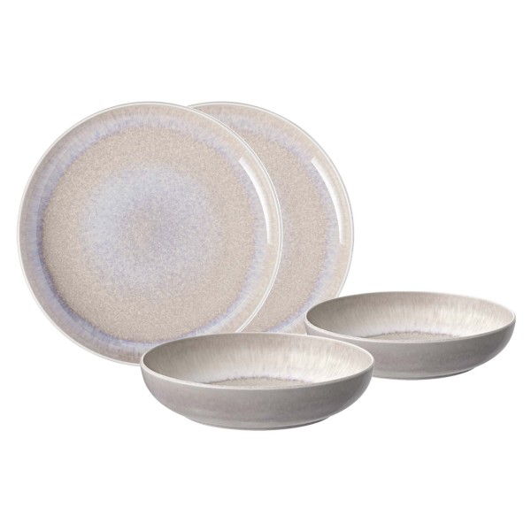 like. by Villeroy & Boch Perlemor Sand Tafel-Set 4-teilig - DS