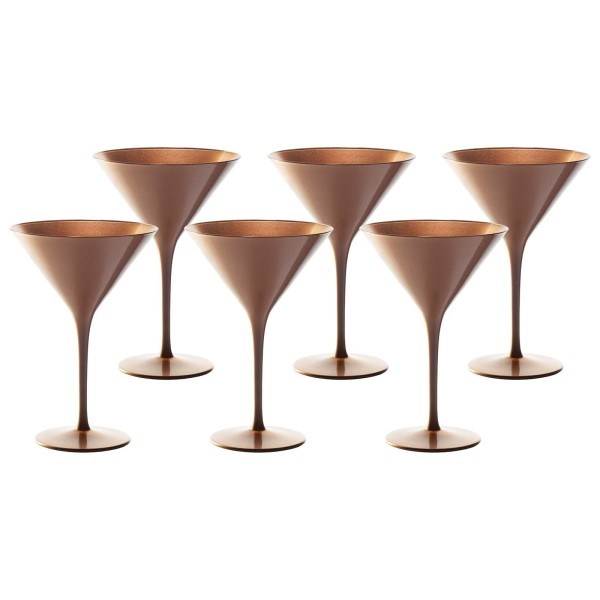 Stölzle Lausitz ELEMENTS Cocktailschale Bronze 6er Set