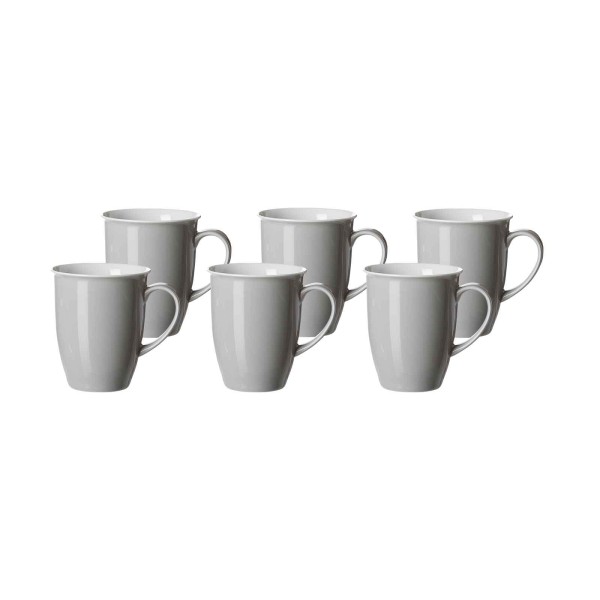 Ritzenhoff & Breker DOPPIO Kaffeebecher 320 ml grau 6er Set