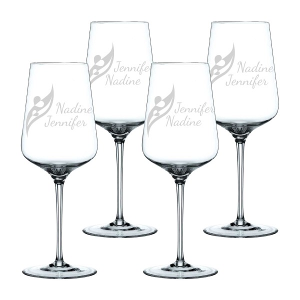 Nachtmann ViNova Weinglas 550 ml - Herz-Säule - 4er Set