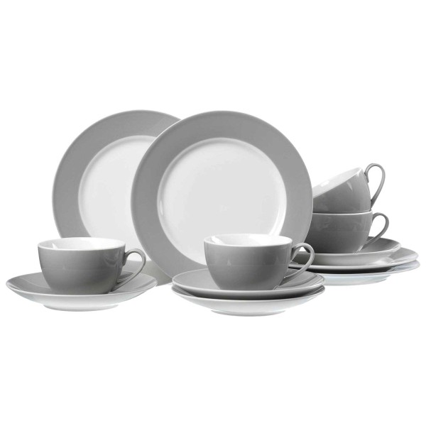 Ritzenhoff & Breker DOPPIO Kaffeeservice 12-teilig Grau