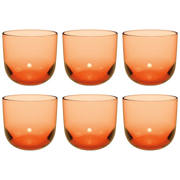 like. by Villeroy & Boch Like Glass Wasserglas 280 ml 6er Set Apricot - DS