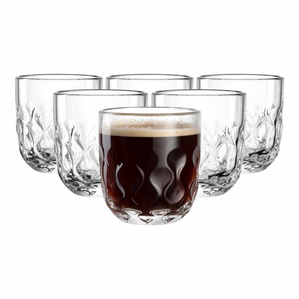 Leonardo GOCCE Kaffeeglas (2) 220 ml 6er Set