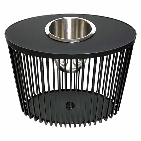 COOTAB Cooler Table STOCKHOLM Beistelltisch mit Edelstahl-Kühler