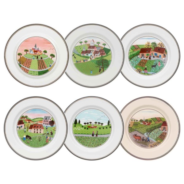 Villeroy & Boch Design Naif Brotteller ø 17 cm Kollektion 6er Set - DS