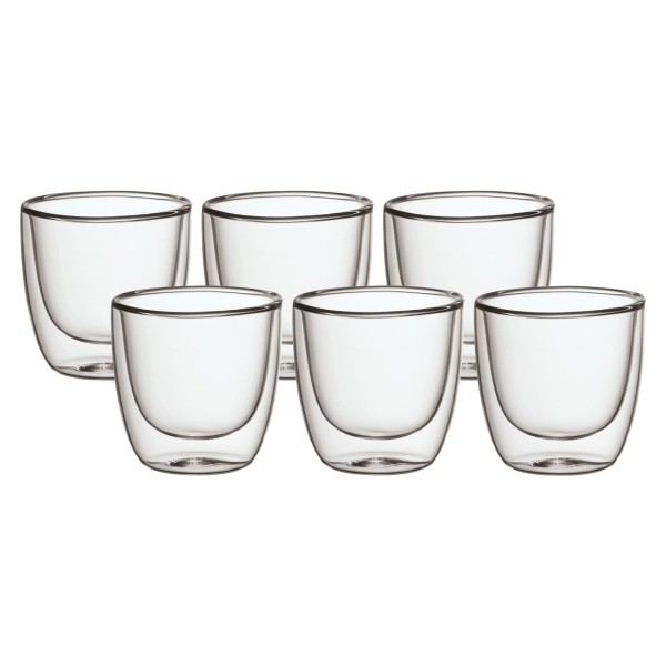 Villeroy & Boch Manufacture Rock Doppelwandiger Becher S 70 ml 6er Set