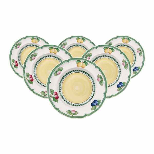 Villeroy & Boch French Garden Fleurence Suppenteller ø 22,8 cm 6er Set - DS