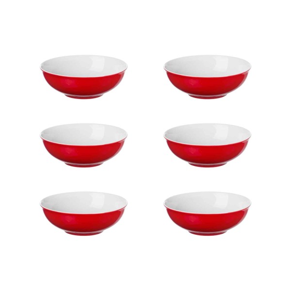 Ritzenhoff & Breker DOPPIO Bowlschale 18,5 cm rot 6er Set