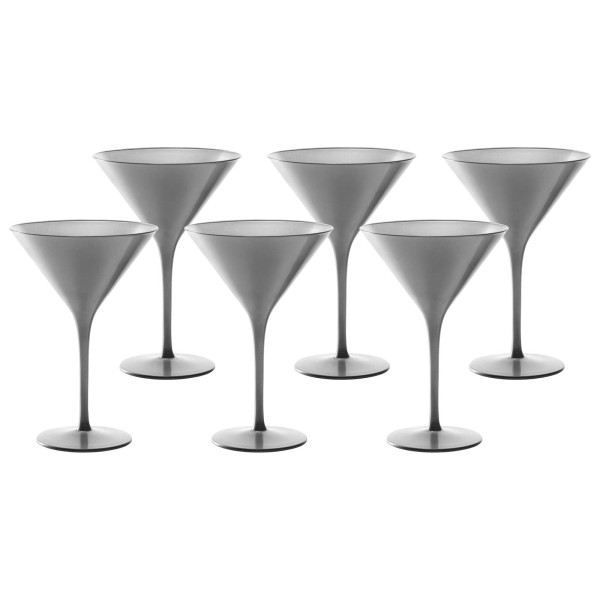 Stölzle Lausitz ELEMENTS Cocktailschale Silber 6er Set