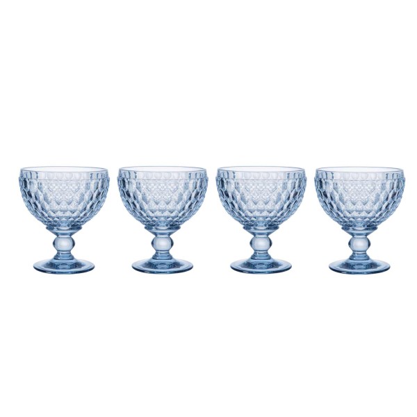 Villeroy & Boch Boston Coloured Sektschale 398 ml blau 4er Set - DS