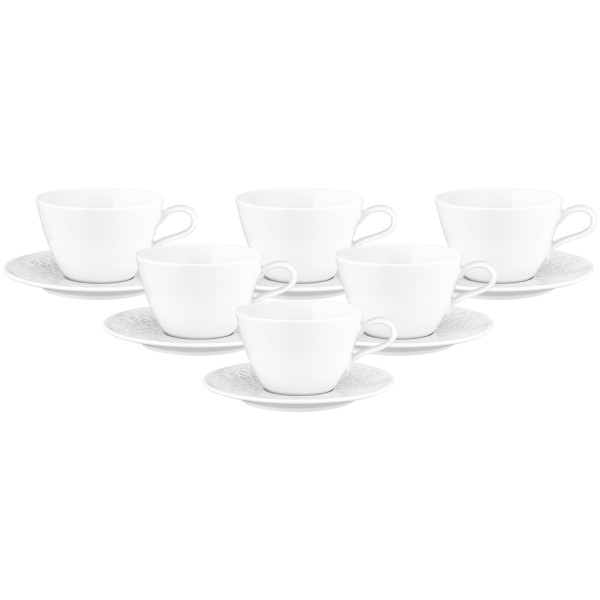 Seltmann Weiden Nori Home Milchkaffeetasse mit Untertasse 370 ml 6er Set - DS