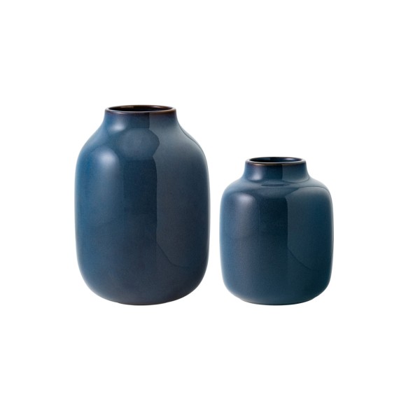 like. by Villeroy & Boch Lave Home Vasen Shoulder bleu uni 2er Set - DS