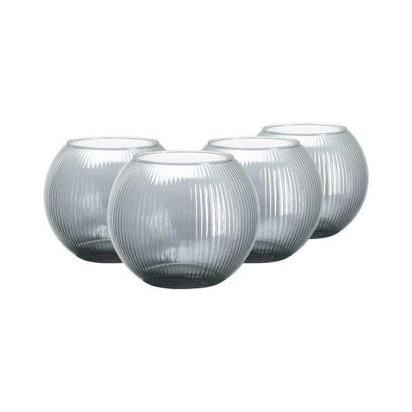Ritzenhoff & Breker Elysia Windlicht ø 19 cm grau 4er Set - DS