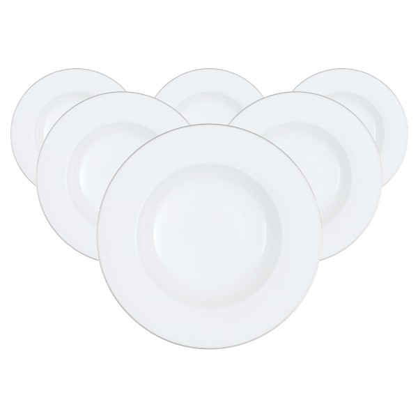 Villeroy & Boch Anmut Platinum No.1 Suppenteller ø 24,8 cm 6er Set - DS