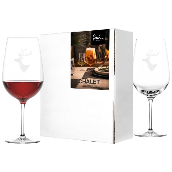 Eisch Chalet Rotweinglas 655 ml 2er Set im Geschenkkarton - DS