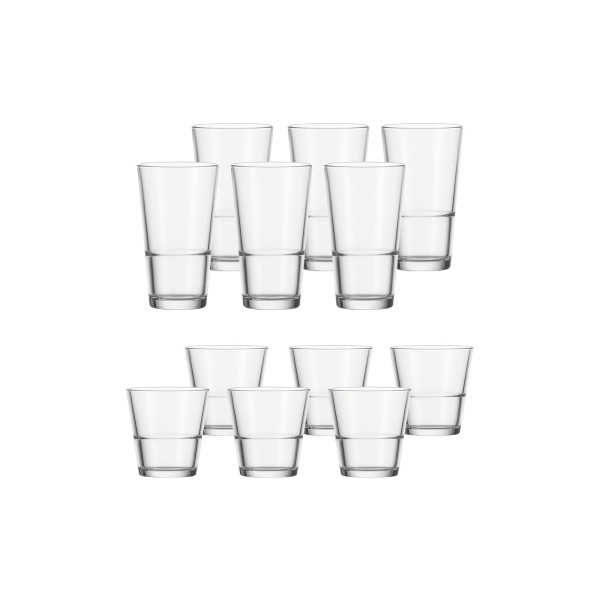 Leonardo EVENT Trinkglas Set 280ml + 330ml 12er Set