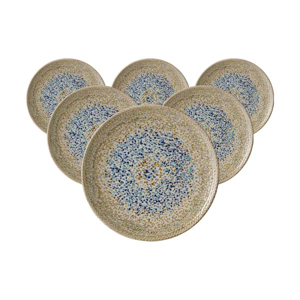 Ritzenhoff & Breker Rimini Dessertteller ø 20,5 cm Mosaik Sand 6er Set - DS